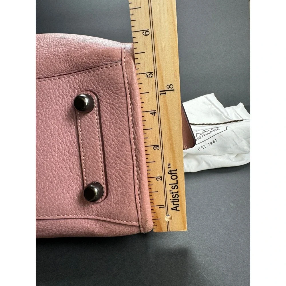 Coach 1941 Rogue 31 Dusty Rose Pink Glovetanned Pebble Leather Satchel 23755